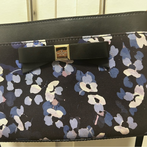 Kate Spade Black and Blue Floral Crossbody Bag - Picture 5 of 8